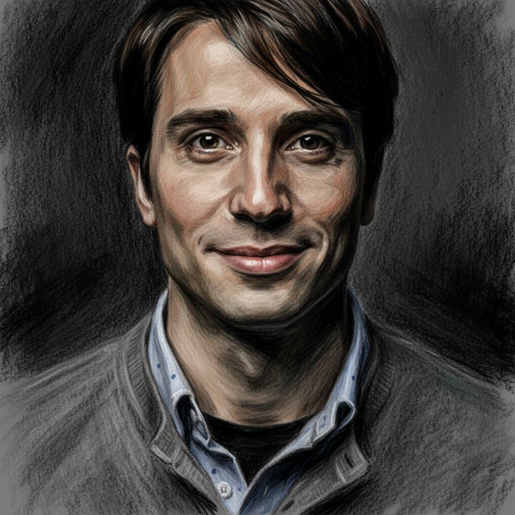 Man portrait - Charcoal drawing style