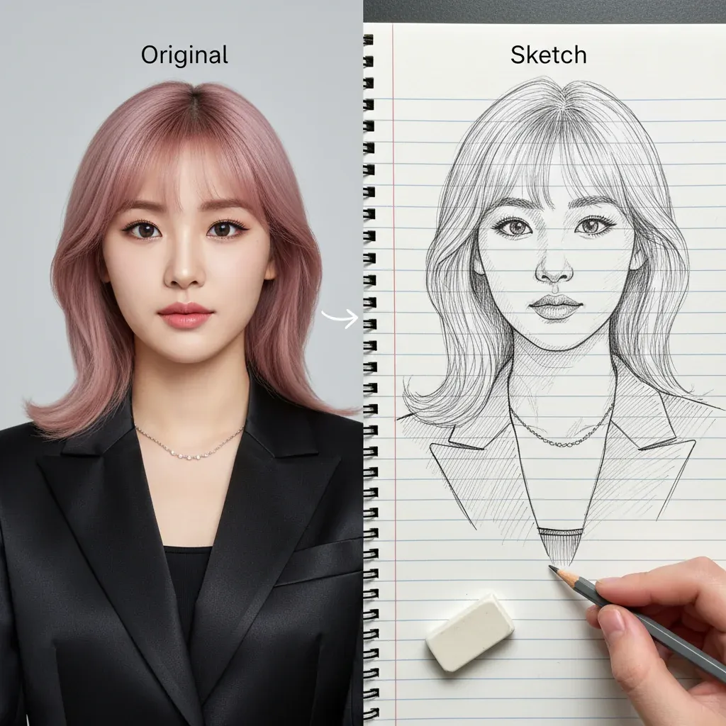 Photo to Drawing Conversion Example